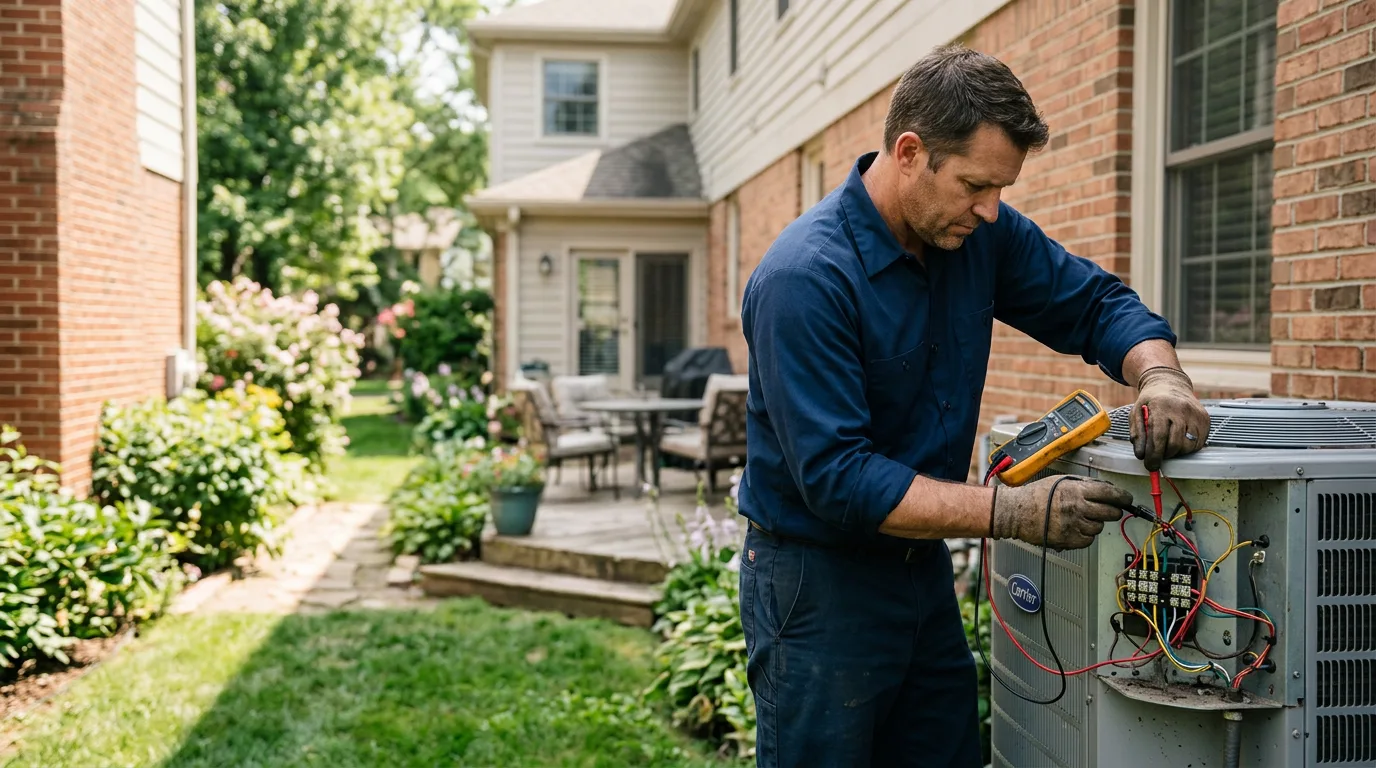 HVAC technician working near Griswold, IA